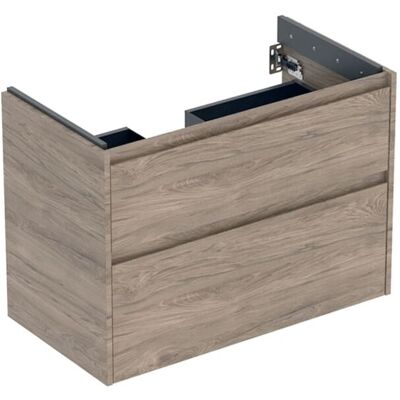 Geberit Renova Plan Waschtisch-Unterschrank 504031JR1 2 Schubladen, Korpus/Front Nussbaum / Melamin Holzstruktur, Breite 84,6 cm Geberit Renova Plan Waschtisch-Unterschrank 504031JR1 2 Schubladen, Korpus/Front Nussbaum / Melamin Holzstruktur, Breite 84,6 cm