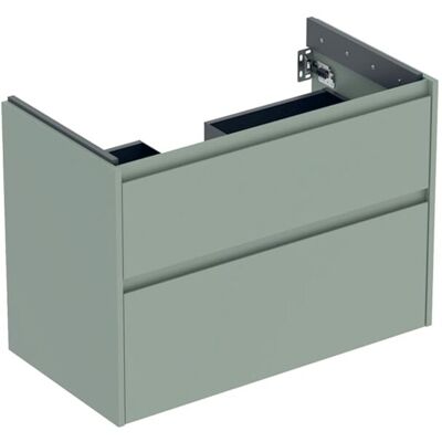 Geberit Renova Plan Waschtisch-Unterschrank 504031IK1 2 Schubladen, Korpus/Front salbeigrün / lackiert seidenmatt, Breite 84,6 cm Geberit Renova Plan Waschtisch-Unterschrank 504031IK1 2 Schubladen, Korpus/Front salbeigrün / lackiert seidenmatt, Breite 84,6 cm