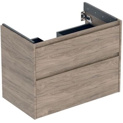 Geberit Renova Plan Waschtisch-Unterschrank 504030JR1 2 Schubladen, Korpus/Front Nussbaum / Melamin Holzstruktur, Breite 79,4 cm Geberit Renova Plan Waschtisch-Unterschrank 504030JR1 2 Schubladen, Korpus/Front Nussbaum / Melamin Holzstruktur, Breite 79,4 cm