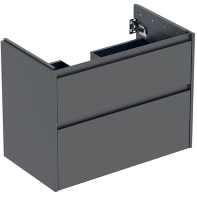 Geberit Renova Plan Waschtisch-Unterschrank 504030JK1 2 Schubladen, Korpus/Front lava / lackiert seidenmatt, Breite 79,4 cm Geberit Renova Plan Waschtisch-Unterschrank 504030JK1 2 Schubladen, Korpus/Front lava / lackiert seidenmatt, Breite 79,4 cm