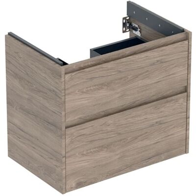 Geberit Renova Plan Waschtisch-Unterschrank 504029JR1 2 Schubladen, Korpus/Front Nussbaum / Melamin Holzstruktur, Breite 69,3 cm Geberit Renova Plan Waschtisch-Unterschrank 504029JR1 2 Schubladen, Korpus/Front Nussbaum / Melamin Holzstruktur, Breite 69,3 cm