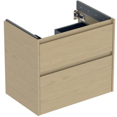 Geberit Renova Plan Waschtisch-Unterschrank 504029PS1 2 Schubladen, Korpus/Front Eiche natur / Melamin Holzstruktur, Breite 69,3 cm Geberit Renova Plan Waschtisch-Unterschrank 504029PS1 2 Schubladen, Korpus/Front Eiche natur / Melamin Holzstruktur, Breite 69,3 cm