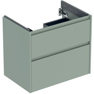 Geberit Renova Plan Waschtisch-Unterschrank 504029IK1 2 Schubladen, Korpus/Front salbeigrün / lackiert seidenmatt, Breite 69,3 cm Geberit Renova Plan Waschtisch-Unterschrank 504029IK1 2 Schubladen, Korpus/Front salbeigrün / lackiert seidenmatt, Breite 69,3 cm