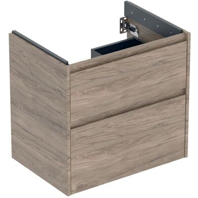 Geberit Renova Plan Waschtisch-Unterschrank 504028JR1 2 Schubladen, Korpus/Front Nussbaum / Melamin Holzstruktur, Breite 64,4 cm Geberit Renova Plan Waschtisch-Unterschrank 504028JR1 2 Schubladen, Korpus/Front Nussbaum / Melamin Holzstruktur, Breite 64,4 cm