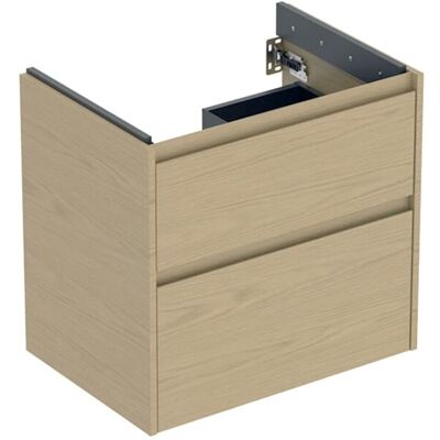Geberit Renova Plan Waschtisch-Unterschrank 504028PS1 2 Schubladen, Korpus/Front Eiche natur / Melamin Holzstruktur, Breite 64,4 cm Geberit Renova Plan Waschtisch-Unterschrank 504028PS1 2 Schubladen, Korpus/Front Eiche natur / Melamin Holzstruktur, Breite 64,4 cm