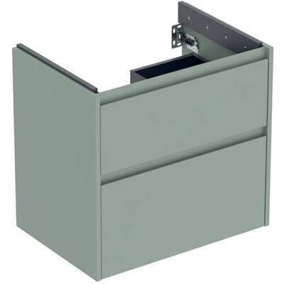 Geberit Renova Plan Waschtisch-Unterschrank 504028IK1 2 Schubladen, Korpus/Front salbeigrün / lackiert seidenmatt, Breite 64,4 cm Geberit Renova Plan Waschtisch-Unterschrank 504028IK1 2 Schubladen, Korpus/Front salbeigrün / lackiert seidenmatt, Breite 64,4 cm