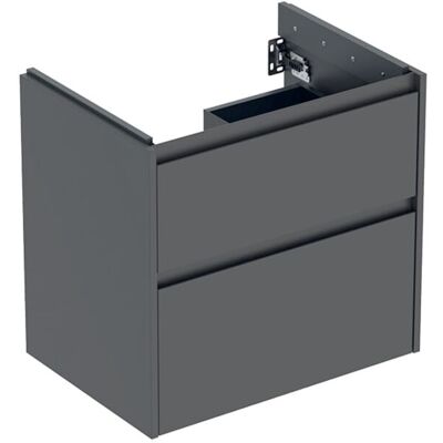 Geberit Renova Plan Waschtisch-Unterschrank 504028JK1 2 Schubladen, Korpus/Front lava / lackiert seidenmatt, Breite 64,4 cm Geberit Renova Plan Waschtisch-Unterschrank 504028JK1 2 Schubladen, Korpus/Front lava / lackiert seidenmatt, Breite 64,4 cm
