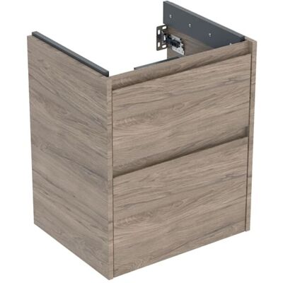 Geberit Renova Plan Waschtisch-Unterschrank 504025JR1 2 Schubladen, Korpus/Front Nussbaum / Melamin Holzstruktur, Breite 50,4 cm Geberit Renova Plan Waschtisch-Unterschrank 504025JR1 2 Schubladen, Korpus/Front Nussbaum / Melamin Holzstruktur, Breite 50,4 cm