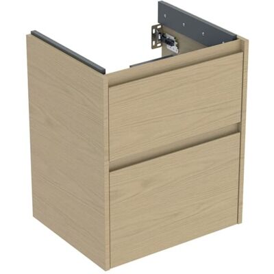 Geberit Renova Plan Waschtisch-Unterschrank 504025PS1 2 Schubladen, Korpus/Front Eiche natur / Melamin Holzstruktur, Breite 50,4 cm Geberit Renova Plan Waschtisch-Unterschrank 504025PS1 2 Schubladen, Korpus/Front Eiche natur / Melamin Holzstruktur, Breite 50,4 cm