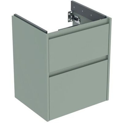 Geberit Renova Plan Waschtisch-Unterschrank 504025IK1 2 Schubladen, Korpus/Front salbeigrün / lackiert seidenmatt, Breite 50,4 cm Geberit Renova Plan Waschtisch-Unterschrank 504025IK1 2 Schubladen, Korpus/Front salbeigrün / lackiert seidenmatt, Breite 50,4 cm