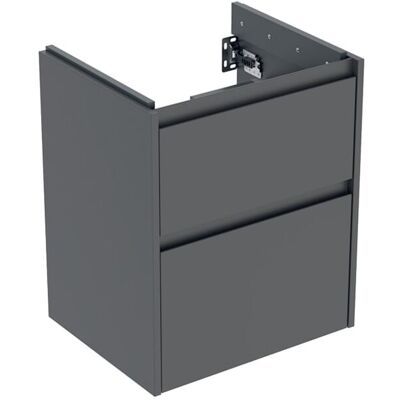 Geberit Renova Plan Waschtisch-Unterschrank 504025JK1 2 Schubladen, Korpus/Front lava / lackiert seidenmatt, Breite 50,4 cm Geberit Renova Plan Waschtisch-Unterschrank 504025JK1 2 Schubladen, Korpus/Front lava / lackiert seidenmatt, Breite 50,4 cm