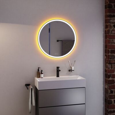 Hansgrohe Xarita S LED Spiegel - Touch Kontrolle - 700x50mm - Mattweiß Hansgrohe Xarita S LED Spiegel - Touch Kontrolle - 700x50mm - Mattweiß
