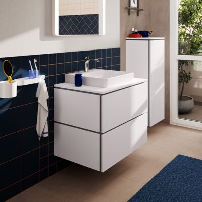 Hansgrohe Xilesa E Waschtischunterschrank 54300700 2 Schubkästen mit PushOpen, 780 x 550 mm, mattweiß Hansgrohe Xilesa E Waschtischunterschrank 54300700 2 Schubkästen mit PushOpen, 780 x 550 mm, mattweiß