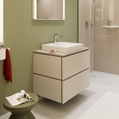 Hansgrohe Xilesa E Waschtischunterschrank 54299780 2 Schubkästen ohne PushOpen, 780 x 550 mm, sandbeige matt Hansgrohe Xilesa E Waschtischunterschrank 54299780 2 Schubkästen ohne PushOpen, 780 x 550 mm, sandbeige matt