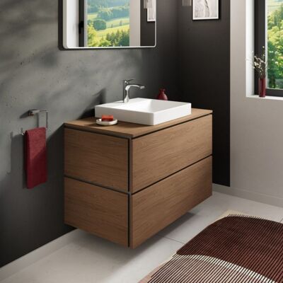 Hansgrohe Xilesa E Waschtischunterschrank 54301550 2 Schubkästen ohne PushOpen, 980 x 550 mm, Eiche Kaschmir Hansgrohe Xilesa E Waschtischunterschrank 54301550 2 Schubkästen ohne PushOpen, 980 x 550 mm, Eiche Kaschmir