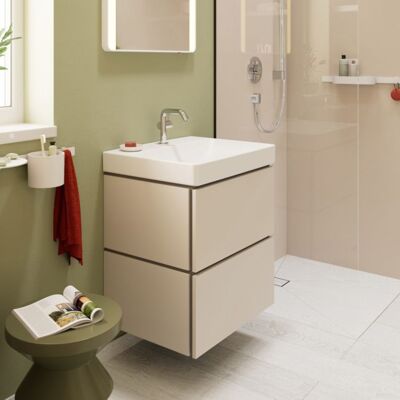 Hansgrohe Xilesa E Waschtischunterschrank 54293780 580x470mm, mit 2 Schubkästen PushOpen, sandbeige matt Hansgrohe Xilesa E Waschtischunterschrank 54293780 580x470mm, mit 2 Schubkästen PushOpen, sandbeige matt