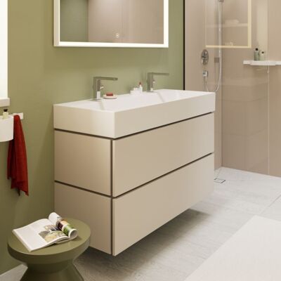 Hansgrohe Xilesa E Waschtischunterschrank 54298780 1180x470mm, 2 Schubkästen PushOpen, sandbeige matt Hansgrohe Xilesa E Waschtischunterschrank 54298780 1180x470mm, 2 Schubkästen PushOpen, sandbeige matt