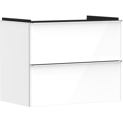 Hansgrohe Xelu Q Waschtischunterschrank 54027000 780x605x475mm, 2 Schubladen, weiß hochglanz, chrom Hansgrohe Xelu Q Waschtischunterschrank 54027000 780x605x475mm, 2 Schubladen, weiß hochglanz, chrom