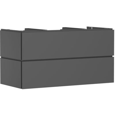 Hansgrohe Xilesa E Waschtischunterschrank 54303760 2 Schubkästen ohne PushOpen, 1180 x 550 mm, schiefergrau matt Hansgrohe Xilesa E Waschtischunterschrank 54303760 2 Schubkästen ohne PushOpen, 1180 x 550 mm, schiefergrau matt