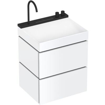 Hansgrohe Xilesa E Waschtischunterschrank 54293700 580x470 mm, mit 2 Schubkästen PushOpen, Weiß matt Hansgrohe Xilesa E Waschtischunterschrank 54293700 580x470 mm, mit 2 Schubkästen PushOpen, Weiß matt