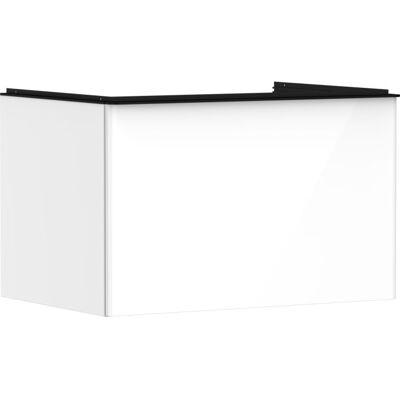 Hansgrohe Xelu Q Waschtischunterschrank 54054670 780x485x550mm, mit Schubkasten, weiß hochglanz, mattschwarz Hansgrohe Xelu Q Waschtischunterschrank 54054670 780x485x550mm, mit Schubkasten, weiß hochglanz, mattschwarz