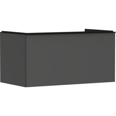 Hansgrohe Xelu Q Waschtischunterschrank 54059670 980x485x550mm, mit Schubkasten, diamantgrau matt, mattschwarz Hansgrohe Xelu Q Waschtischunterschrank 54059670 980x485x550mm, mit Schubkasten, diamantgrau matt, mattschwarz