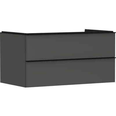 Hansgrohe Xelu Q Waschtischunterschrank - Diamantgrau Matt / Griff Mattschwarz - 54079670 Hansgrohe Xelu Q Waschtischunterschrank - Diamantgrau Matt / Griff Mattschwarz - 54079670