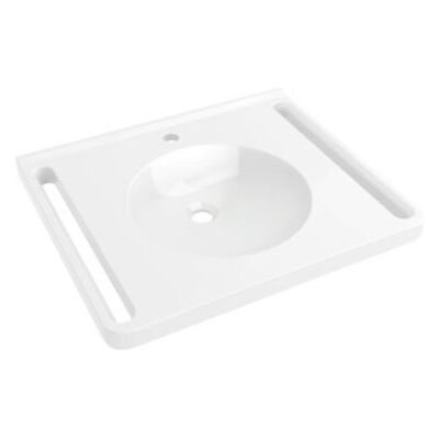 Hewi Mineralguss Waschtisch - Wandmontage, 65x55 cm, 950.11.151 Hewi Mineralguss Waschtisch - Wandmontage, 65x55 cm, 950.11.151