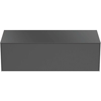 Ideal Standard Waschtisch-Unterschrank T4314Y2 ohne Ausschnitt, 1 Auszug, 120x50,5x37 cm, Anthrazit matt lackiert Ideal Standard Waschtisch-Unterschrank T4314Y2 ohne Ausschnitt, 1 Auszug, 120x50,5x37 cm, Anthrazit matt lackiert