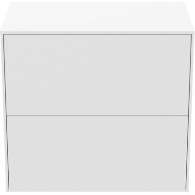 Ideal Standard Waschtisch-Unterschrank T4327Y1 ohne Ausschnitt, 2 Auszüge, 60x37x55 cm, Weiß matt lackiert Ideal Standard Waschtisch-Unterschrank T4327Y1 ohne Ausschnitt, 2 Auszüge, 60x37x55 cm, Weiß matt lackiert