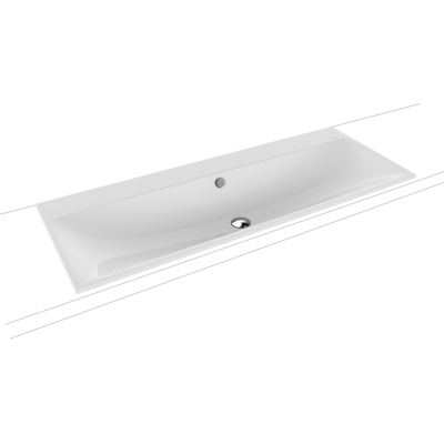 Kaldewei Silenio Einbau-Waschtisch - Rechteckig, 120 x 46 cm, Weiß Kaldewei Silenio Einbau-Waschtisch - Rechteckig, 120 x 46 cm, Weiß