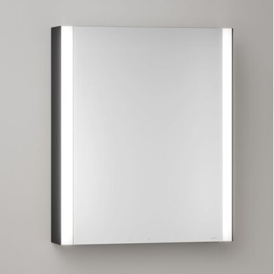 KEUCO Somaris Spiegelschrank mit Beleuchtung - 14501371201, 60x71x12.7 cm, Wandmontage, 1 Tür, Schwarz Matt KEUCO Somaris Spiegelschrank mit Beleuchtung - 14501371201, 60x71x12.7 cm, Wandmontage, 1 Tür, Schwarz Matt