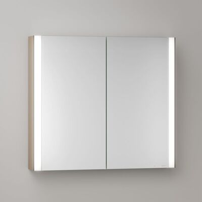 KEUCO Somaris Spiegelschrank - Eiche hell, 2 Türen, 80x71x12,7cm - Spiegelschrank KEUCO Somaris Spiegelschrank - Eiche hell, 2 Türen, 80x71x12,7cm - Spiegelschrank
