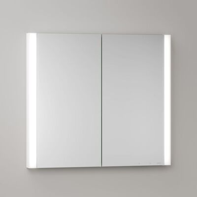 KEUCO Somaris Spiegelschrank mit Beleuchtung 14512512101 80 x 71 x 11,5 cm, weiß matt, 2 Türen, Wandeinbau, Spiegelheizung KEUCO Somaris Spiegelschrank mit Beleuchtung 14512512101 80 x 71 x 11,5 cm, weiß matt, 2 Türen, Wandeinbau, Spiegelheizung