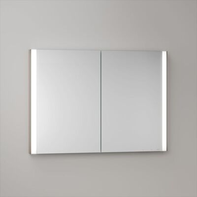 KEUCO Somaris Spiegelschrank mit Beleuchtung 14513852101 100 x 71 x 11,5 cm, Eiche hell Dekor, 2 Türen, Wandeinbau, Spiegelheizung KEUCO Somaris Spiegelschrank mit Beleuchtung 14513852101 100 x 71 x 11,5 cm, Eiche hell Dekor, 2 Türen, Wandeinbau, Spiegelheizung