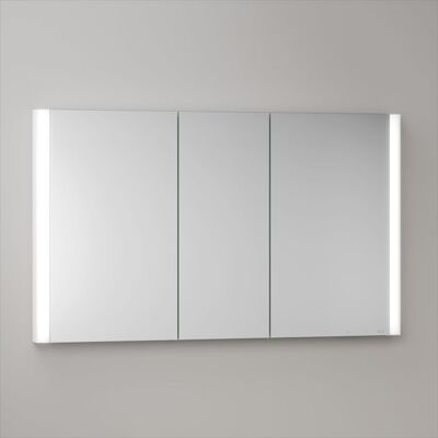 KEUCO Somaris Spiegelschrank mit Beleuchtung 14514513101 120x71x11,5cm, Wandeinbau, 3 Türen, Spiegelheizung, weiß matt KEUCO Somaris Spiegelschrank mit Beleuchtung 14514513101 120x71x11,5cm, Wandeinbau, 3 Türen, Spiegelheizung, weiß matt