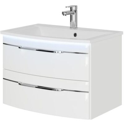 Pelipal Weiß Hochglanz Badezimmer-Set - Waschtisch Pelipal Weiß Hochglanz Badezimmer-Set - Waschtisch