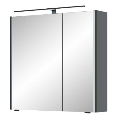 Pelipal Serie 7045 Spiegelschrank SEEA02473L138BA LED-Plus-Aufsatzleuchte, zweitürig, schwarz, 70 cm Pelipal Serie 7045 Spiegelschrank SEEA02473L138BA LED-Plus-Aufsatzleuchte, zweitürig, schwarz, 70 cm