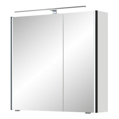 Pelipal Chrom Spiegelschrank - Zwei Glaseinlegeböden Pelipal Chrom Spiegelschrank - Zwei Glaseinlegeböden