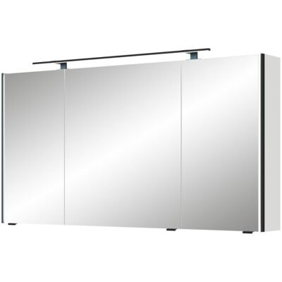 Pelipal Serie 7045 Badezimmerschrankspiegel - 3 Türen, LED-Beleuchtung, 6 Glashalter Pelipal Serie 7045 Badezimmerschrankspiegel - 3 Türen, LED-Beleuchtung, 6 Glashalter