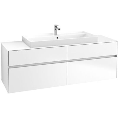 Villeroy & Boch Collaro Badezimmerunterschrank - Weiß Matt - 4 Schubladen Villeroy & Boch Collaro Badezimmerunterschrank - Weiß Matt - 4 Schubladen