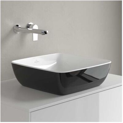 Villeroy & Boch Artis - Geometrisch, Schwarz, 41x41cm, Quadratischer Waschbecken - Waschbecken Villeroy & Boch Artis - Geometrisch, Schwarz, 41x41cm, Quadratischer Waschbecken - Waschbecken