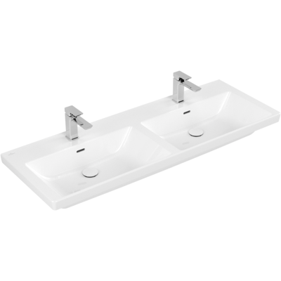 Villeroy & Boch Doppelwaschtisch Subway 3.0 - Wandmontage, 1300x470mm Villeroy & Boch Doppelwaschtisch Subway 3.0 - Wandmontage, 1300x470mm