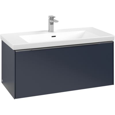 Villeroy und Boch Subway 3.0 Waschtisch-Unterschrank C569L0VQ 97,3x42,9x47,8cm, mit LED/Griff Aluminium glänzend, marine blue Villeroy und Boch Subway 3.0 Waschtisch-Unterschrank C569L0VQ 97,3x42,9x47,8cm, mit LED/Griff Aluminium glänzend, marine blue