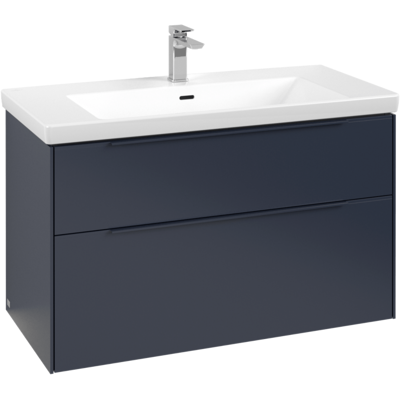 Villeroy & Boch Subway 3.0 Marine Blue Waschtischunterschrank - SoftClosing & LED Villeroy & Boch Subway 3.0 Marine Blue Waschtischunterschrank - SoftClosing & LED