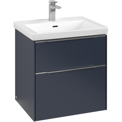 Villeroy & Boch Subway 3.0 Badezimmer Unterschrank - Marine Blau - 2 Schubladen - LED Villeroy & Boch Subway 3.0 Badezimmer Unterschrank - Marine Blau - 2 Schubladen - LED