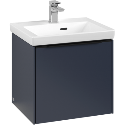 Villeroy und Boch Subway 3.0 Waschtisch-Unterschrank C580L1VQ 47,3x42,9x40,75cm, mit LED/Griff Volcano black, marine blue Villeroy und Boch Subway 3.0 Waschtisch-Unterschrank C580L1VQ 47,3x42,9x40,75cm, mit LED/Griff Volcano black, marine blue