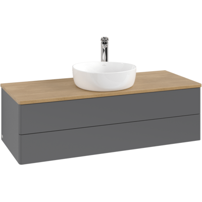 Villeroy & Boch Antao Wandhängbarer Waschtischunterschrank - Geräumig, Soft-Close, Naturholz Villeroy & Boch Antao Wandhängbarer Waschtischunterschrank - Geräumig, Soft-Close, Naturholz