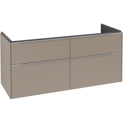 Villeroy & Boch Subway 3.0 Waschtischunterschrank - Taupe - Doppelwaschtisch, 4 Schubladen Villeroy & Boch Subway 3.0 Waschtischunterschrank - Taupe - Doppelwaschtisch, 4 Schubladen