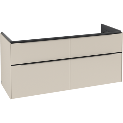 Villeroy & Boch Subway 3.0 Waschtischunterschrank - Grau - 4 Auszüge - Wandmontage Villeroy & Boch Subway 3.0 Waschtischunterschrank - Grau - 4 Auszüge - Wandmontage